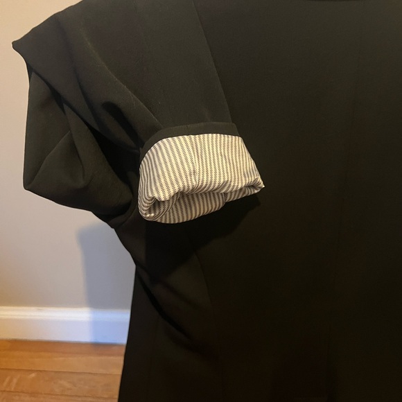 Merona black blazer with gray/white silk lining - Picture 4 of 4